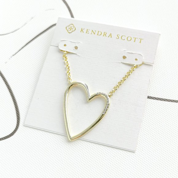 Kendra Scott Jewelry Kendra Scott Ansley Heart Gold Pendant